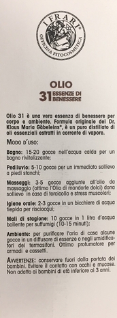 I Frari Olio 31, 100 ml